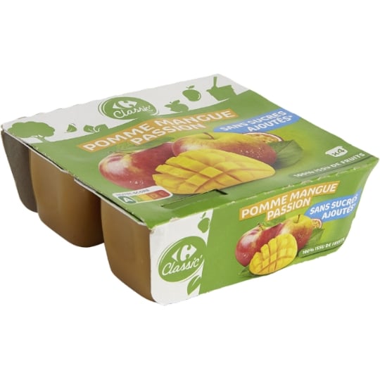 Compote Mangue Passion Sans Sucres CARREFOUR CLASSIC'