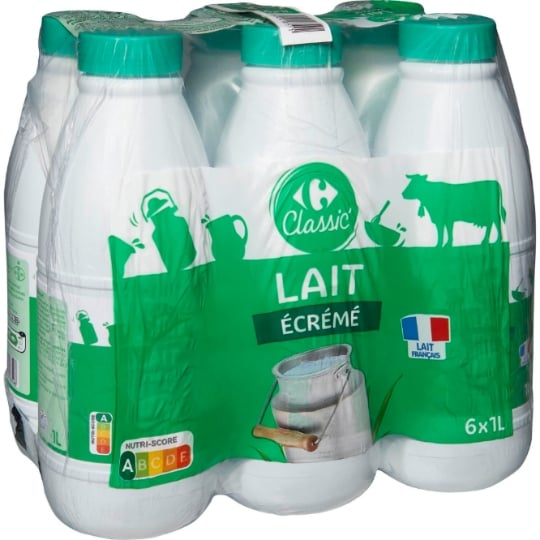 Lait Ecrémé écrémé CARREFOUR CLASSIC'