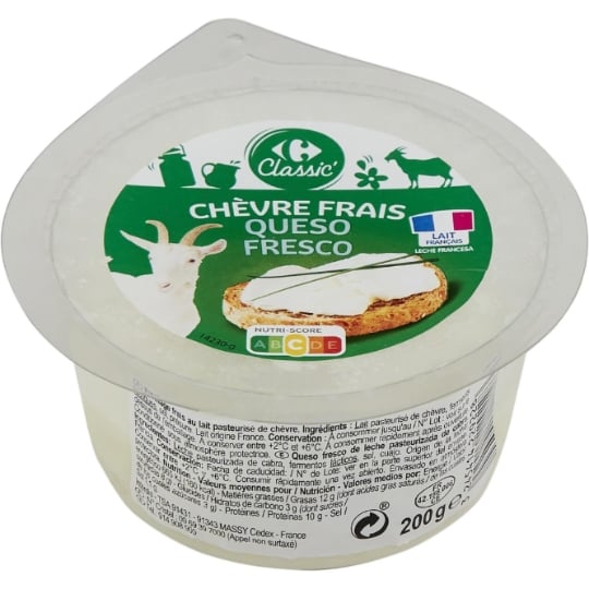 Fromage chèvre frais CARREFOUR CLASSIC'