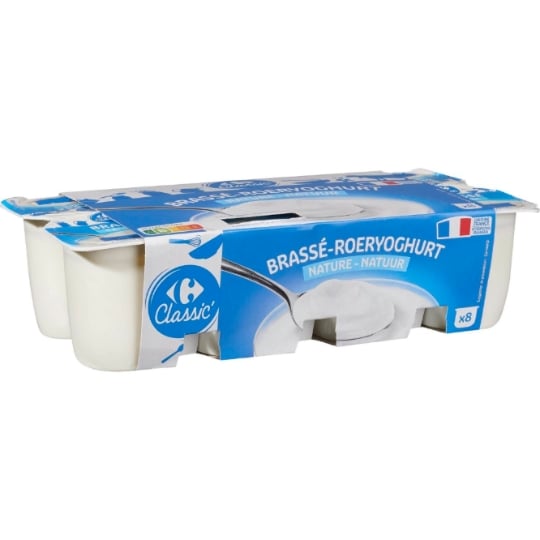 Yaourts Brassé Nature CARREFOUR CLASSIC'
