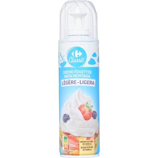 Crème Légère Fouettée CARREFOUR CLASSIC'