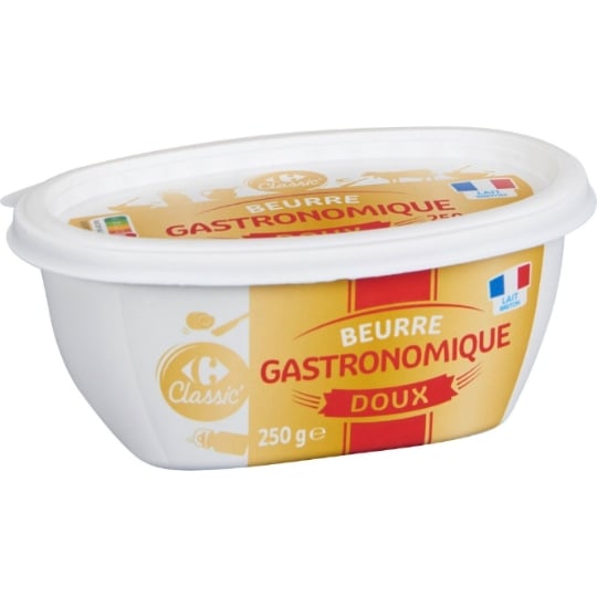 Beurre gastronomique doux CARREFOUR CLASSIC'