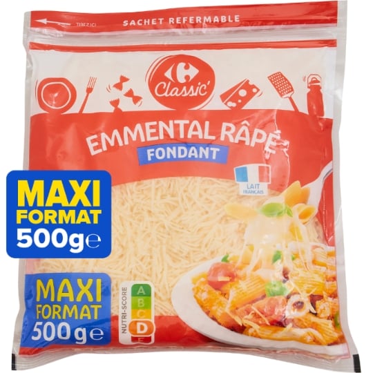 Emmental râpé fondant CARREFOUR CLASSIC'