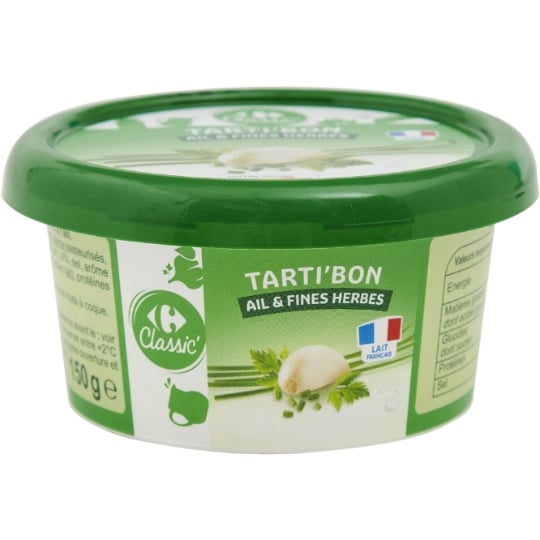 Fromage à Tartiner Ail Et Fines Herbes CARREFOUR CLASSIC'