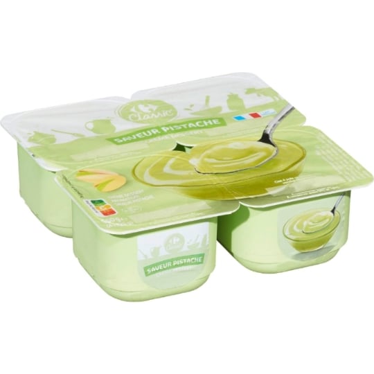 Crème dessert saveur pistache CARREFOUR CLASSIC'