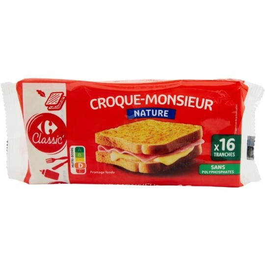 Fromage croque-monsieur nature CARREFOUR CLASSIC'