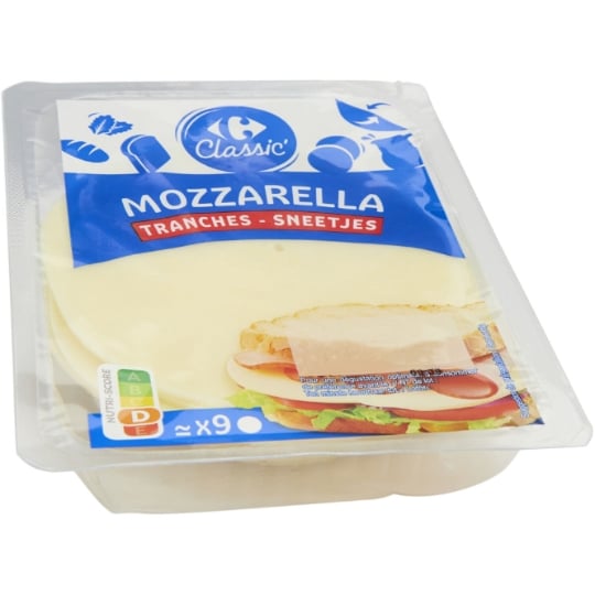 Mozzarella en tranches CARREFOUR CLASSIC'