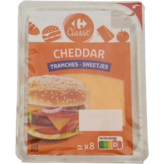 Cheddar en tranches CARREFOUR CLASSIC'