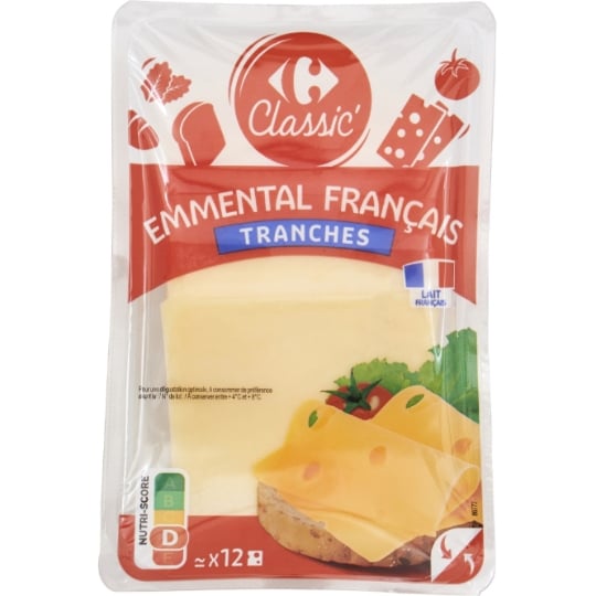 Emmental en tranches CARREFOUR CLASSIC'