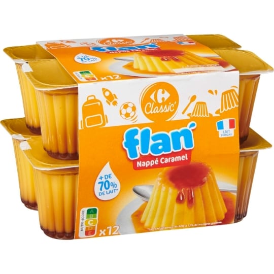 Flan caramel CARREFOUR CLASSIC'