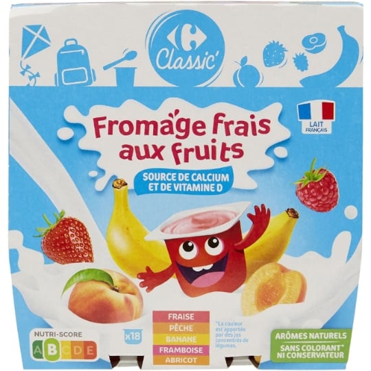 Fromage frais aux fruits CARREFOUR CLASSIC'