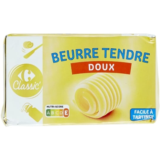 Beurre tendre doux CARREFOUR CLASSIC'