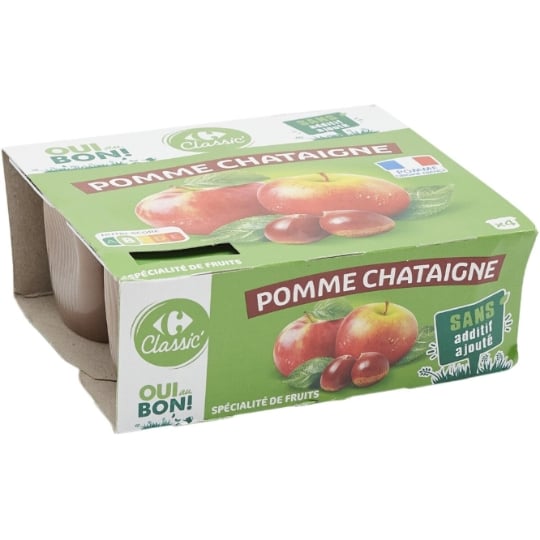 Compote Pomme Châtaigne CARREFOUR CLASSIC'