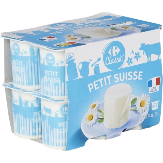 Petit suisse nature 10,4% MG CARREFOUR CLASSIC'