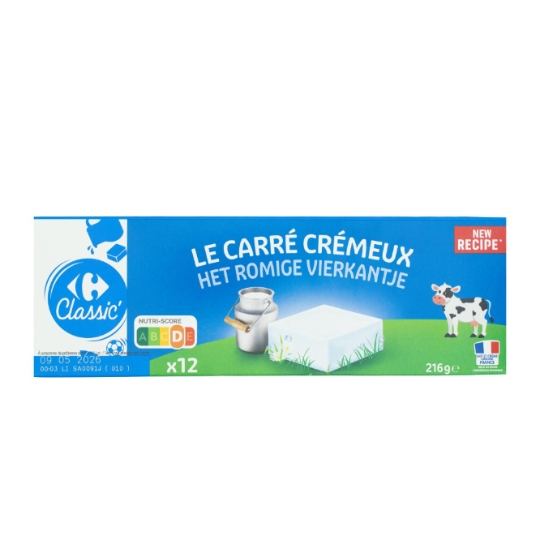 Fromage blanc fondu enrichi en vitamines B12 et B2 CARREFOUR CLASSIC'