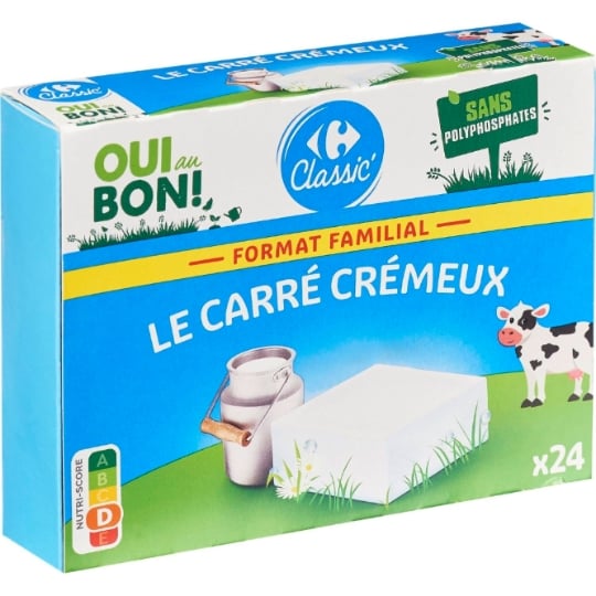 Fromage blanc fondu enrichi en vitamines B12 et B2 CARREFOUR CLASSIC'