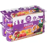 Yaourts aux fruits avec morceaux 0% MG  CARREFOUR CLASSIC'
