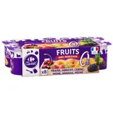 Yaourts aux fruits avec morceaux 0% MG CARREFOUR CLASSIC'