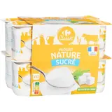 Yaourts Nature Sucré CARREFOUR CLASSIC'