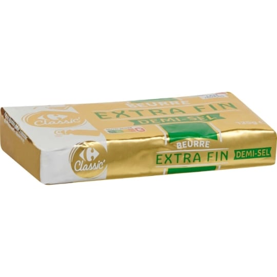 Beurre extra-fin demi-sel CARREFOUR CLASSIC'