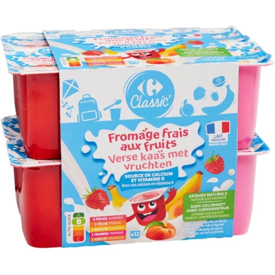 Fromages frais aux fruits CARREFOUR CLASSIC'