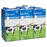 Lait Demi-Ecrémé Grand Ouest CARREFOUR CLASSIC'