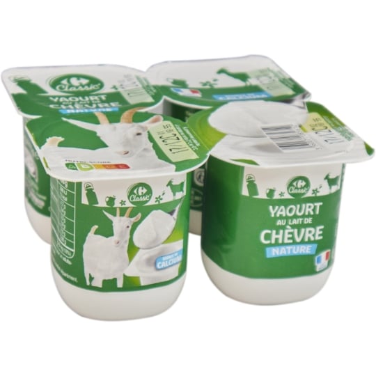 Yaourts Nature Lait de Chèvre CARREFOUR CLASSIC'