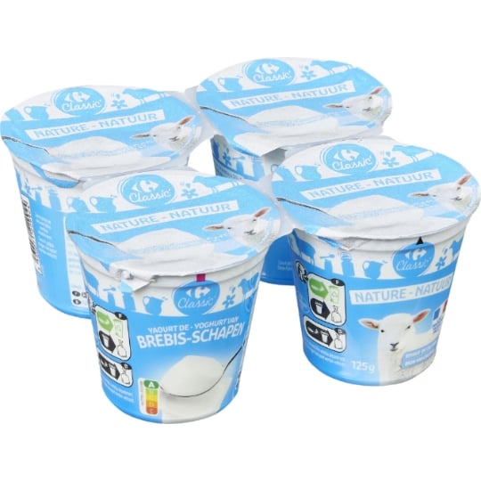 Yaourts de Brebis Nature CARREFOUR CLASSIC'