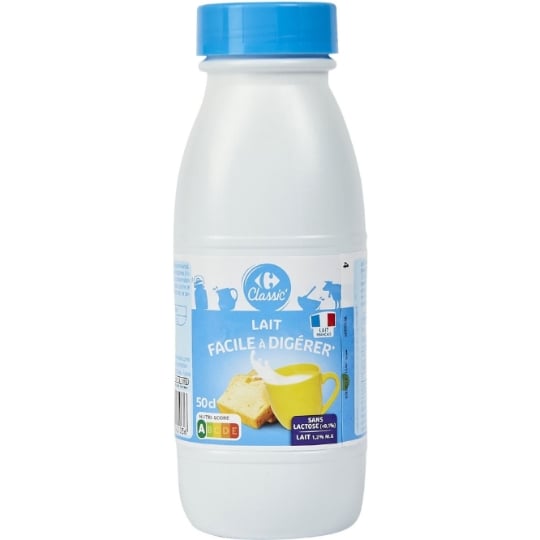 Lait Demi-Ecrémé Sans Lactose CARREFOUR CLASSIC'