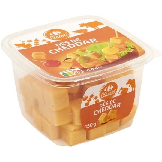 Dés de Fromage Cheddar CARREFOUR CLASSIC'