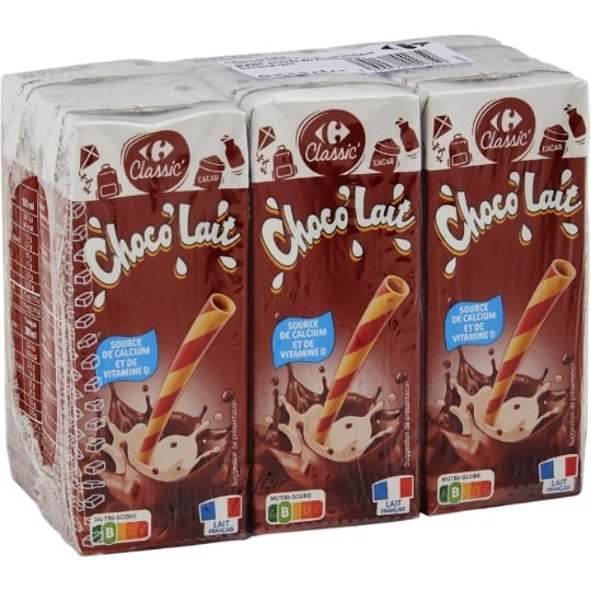 Boisson Lactée Chocolat CARREFOUR CLASSIC'