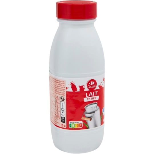 Lait Entier entier CARREFOUR CLASSIC'