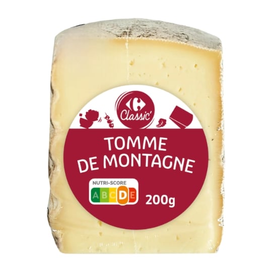Tomme de montagne grise CARREFOUR CLASSIC'