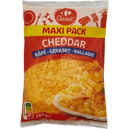 Fromage Râpé  Cheddar  CARREFOUR CLASSIC'