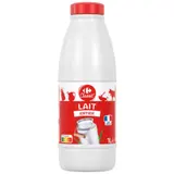 Lait entier, stérilisé UHT et lait français CARREFOUR CLASSIC'