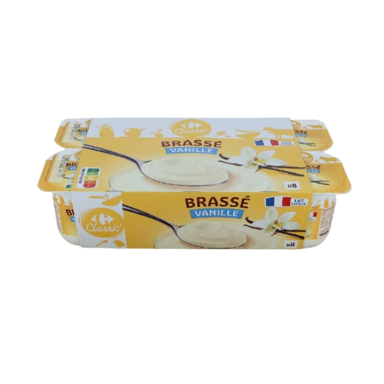 Yaourt brassé, à la vanille et lait français CARREFOUR CLASSIC'