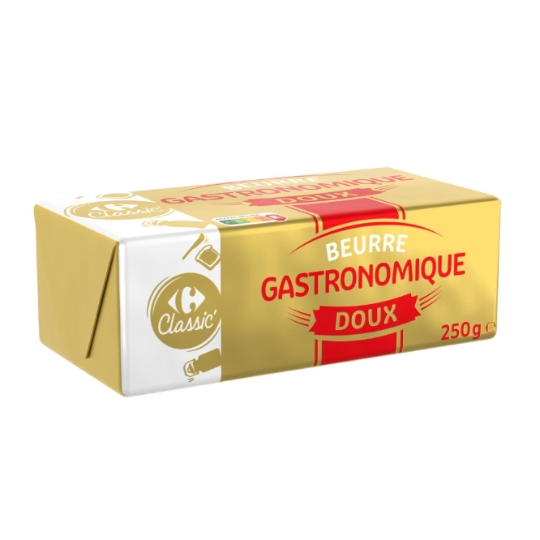 Beurre doux et gastronomique CARREFOUR CLASSIC'
