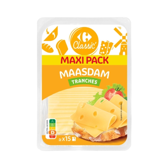 Maasdam  en tranches CARREFOUR CLASSIC'