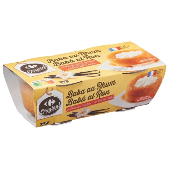 Dessert Baba au rhum CARREFOUR ORIGINAL