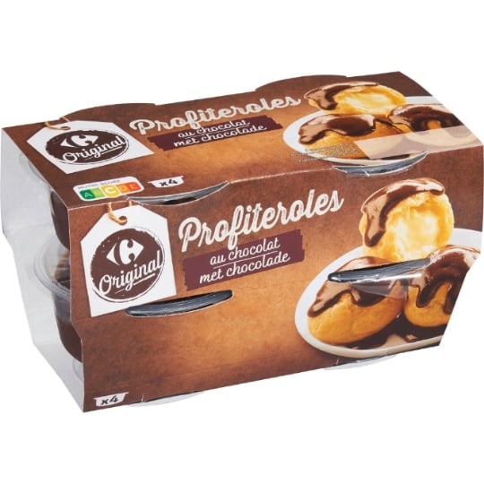 Dessert profiteroles au chocolat CARREFOUR ORIGINAL