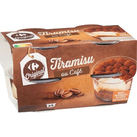 Dessert Tiramisu au café CARREFOUR ORIGINAL