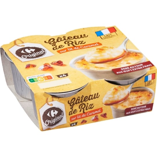 Gâteau  de riz  caramel CARREFOUR ORIGINAL
