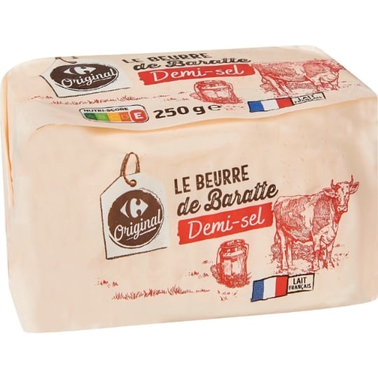 Beurre de Baratte demi-sel CARREFOUR ORIGINAL