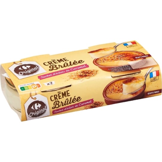 Dessert crème brûlée CARREFOUR ORIGINAL