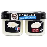 Riz au lait nature CARREFOUR ORIGINAL