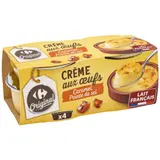 Dessert crème aux œufs caramel sel CARREFOUR ORIGINAL