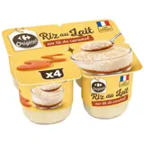 Dessert riz au lait caramel CARREFOUR ORIGINAL