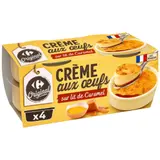 Dessert crème aux oeufs CARREFOUR ORIGINAL