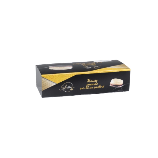 Dessert Mousse amande sur lit au praliné CARREFOUR SELECTION