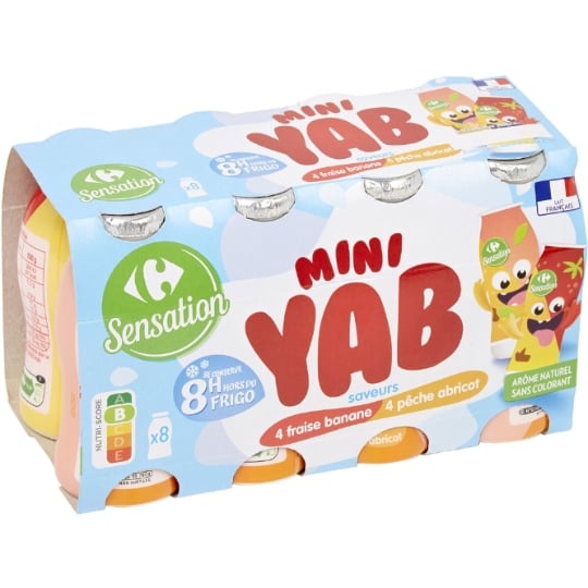 Yaourt à boire aux fruits mini yab CARREFOUR SENSATION